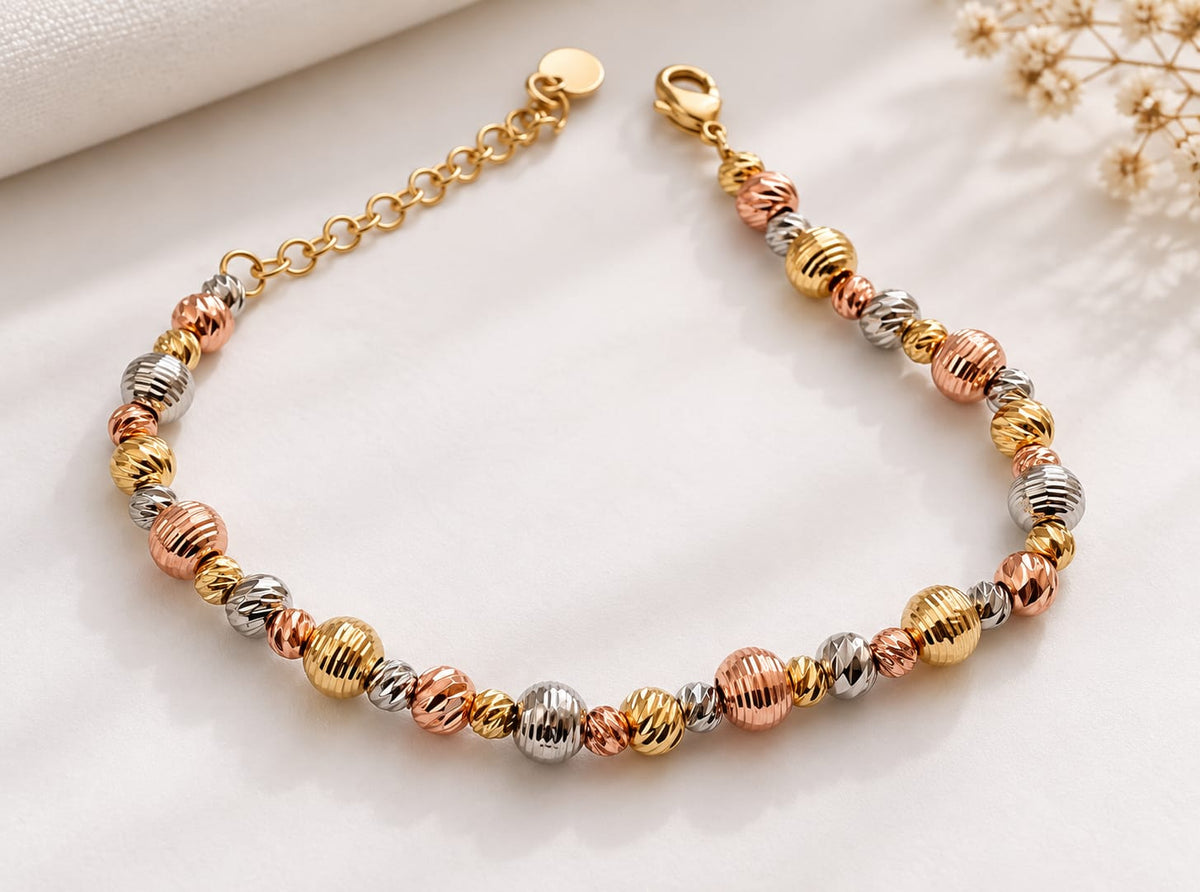 3 - Tone Elegance Bracelet