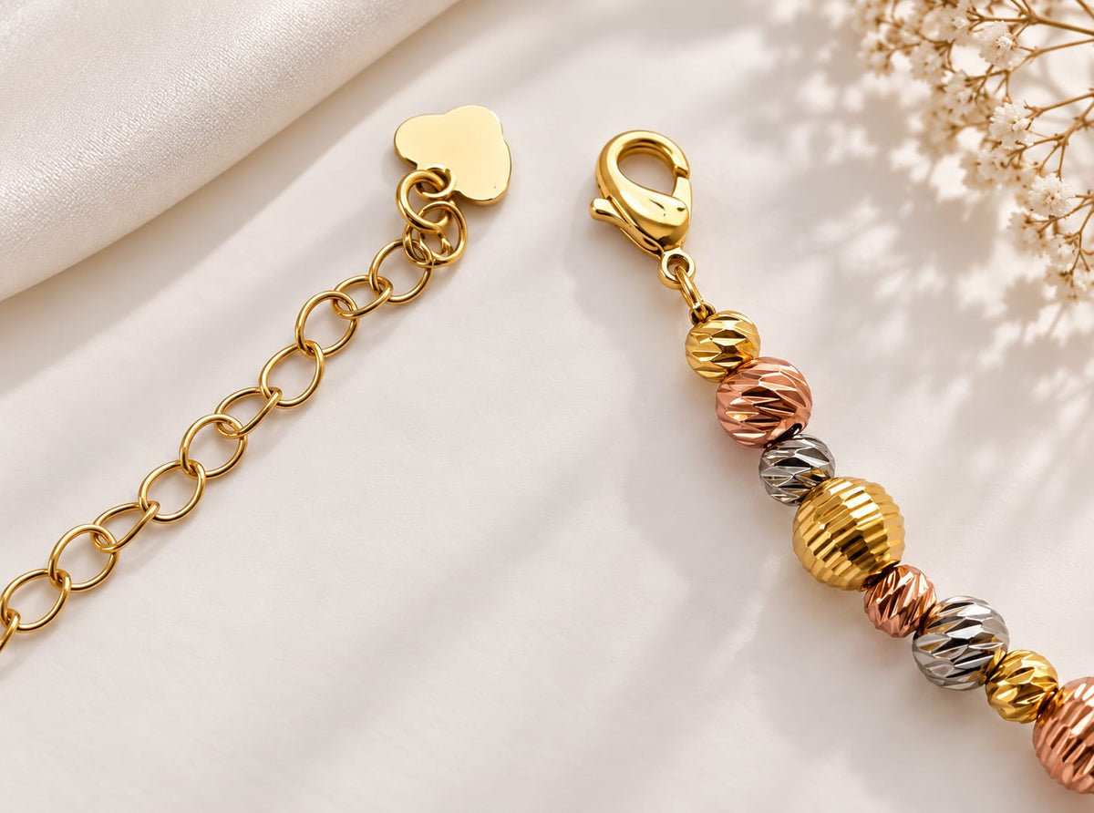 3 - Tone Elegance Bracelet