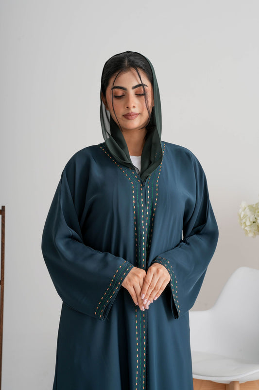 Abaya Amerald green