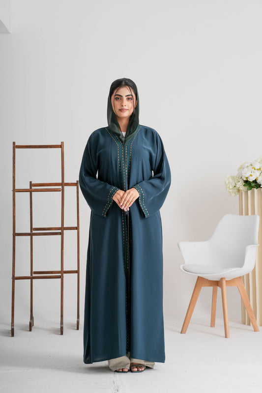 Abaya Amerald green