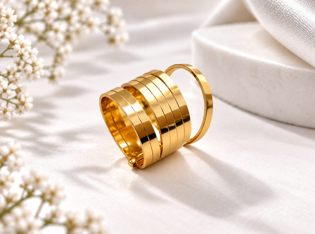 Golden Layers Ring