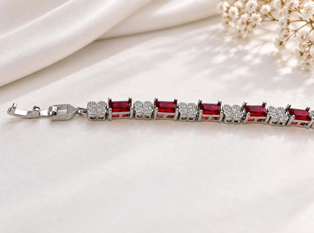 Crimson Charm Bracelet