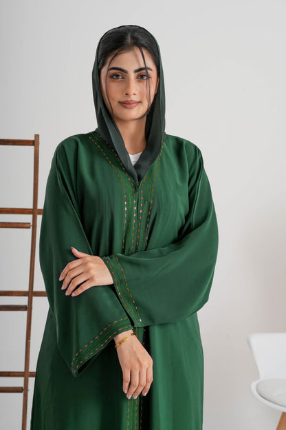 Abaya Amerald green