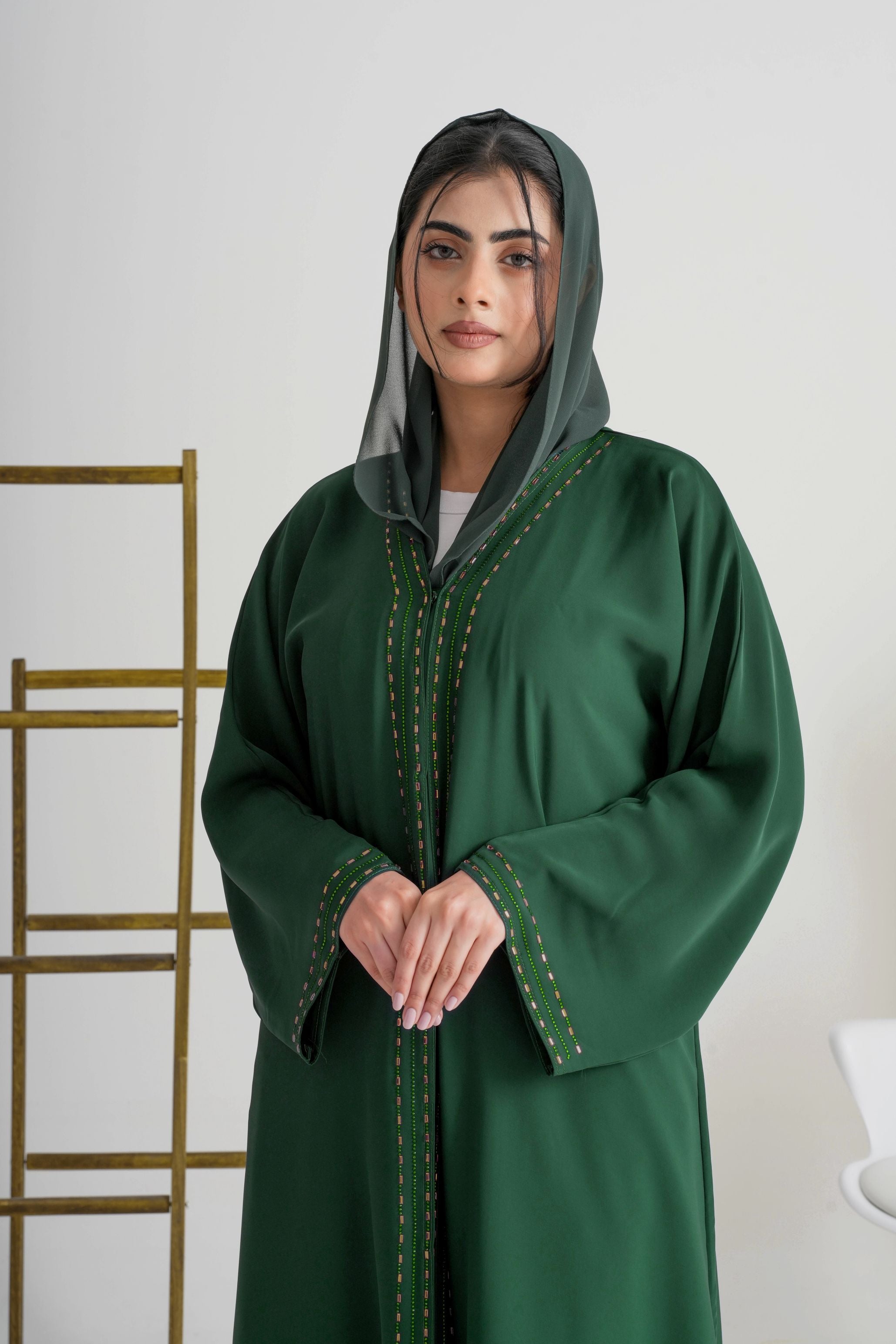 Abaya Amerald green