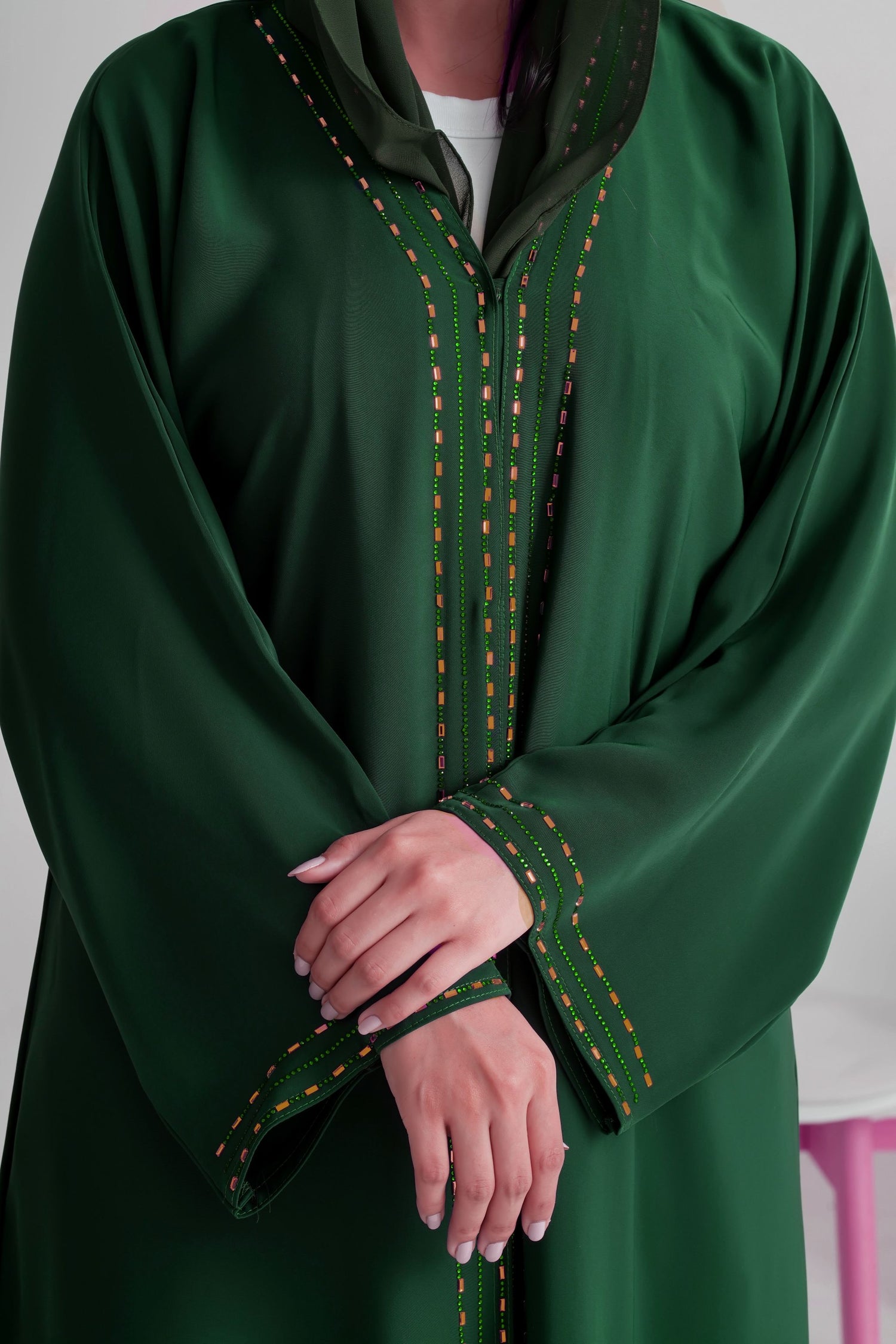 Abaya Amerald green