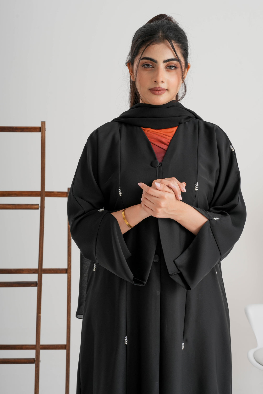 Abaya Black Handwork