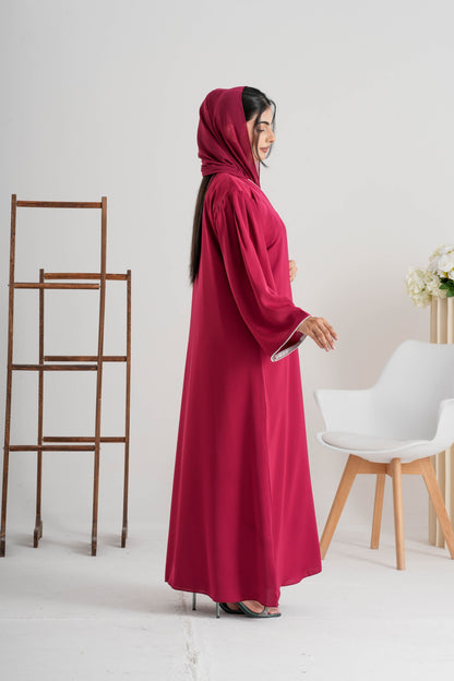 Abaya Raspberry Bloom