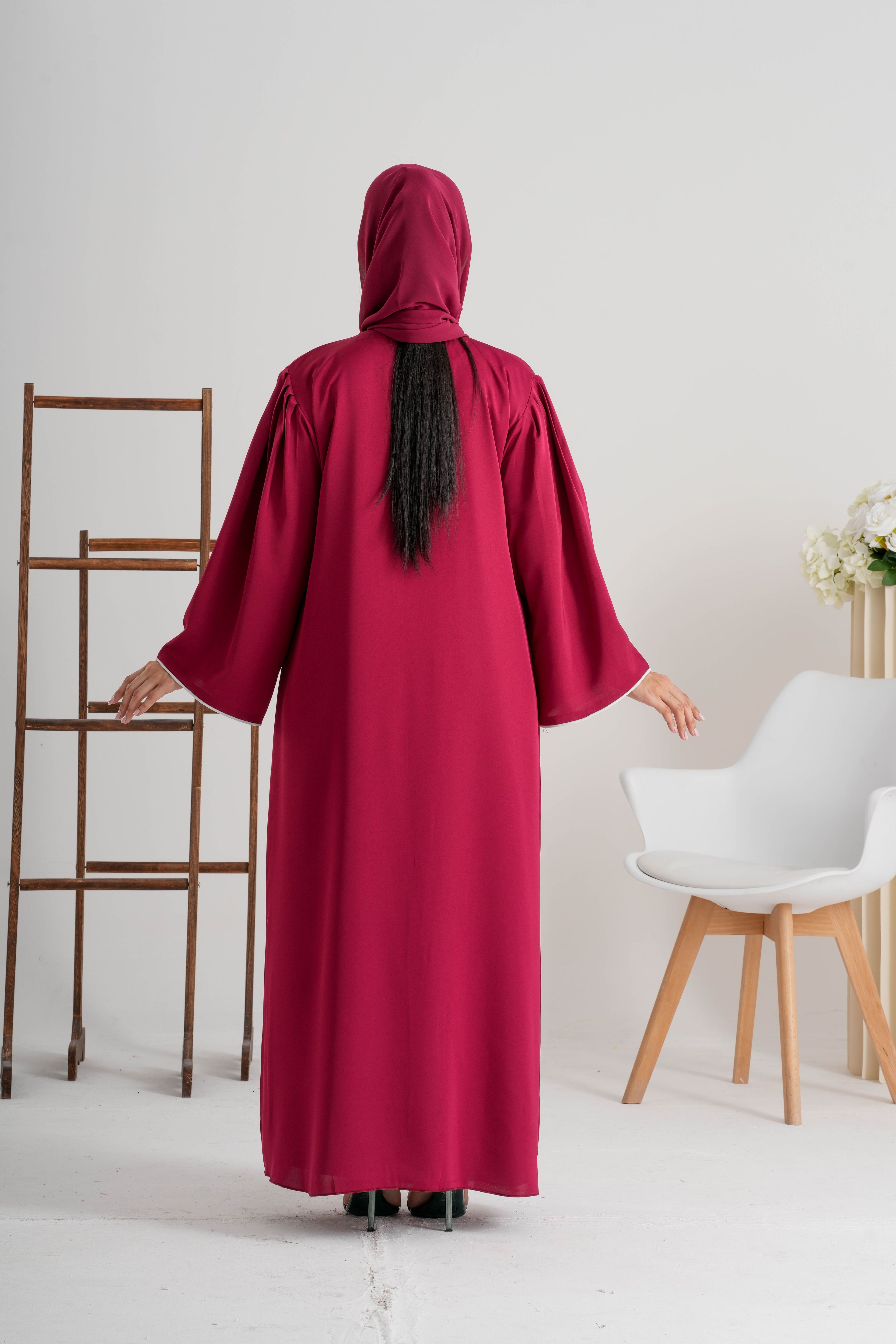 Abaya Raspberry Bloom