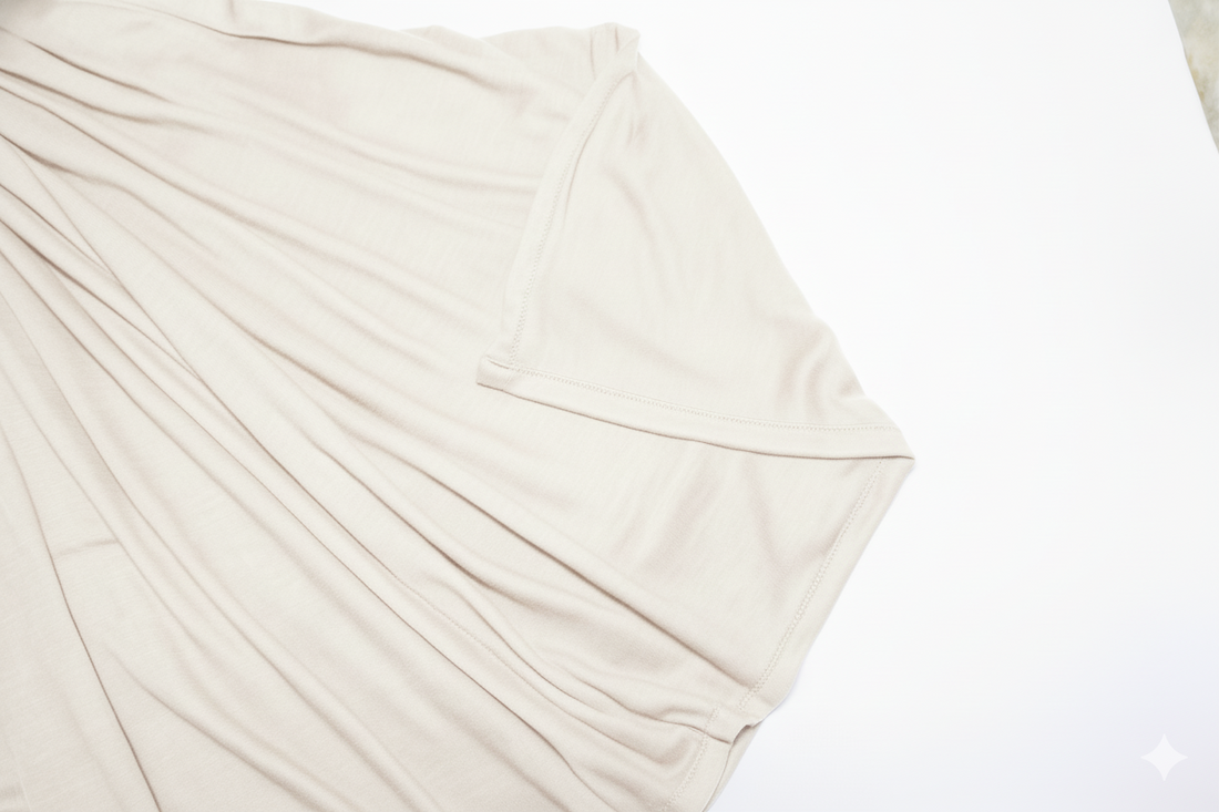 Premium Jersey Hijab Scarf, Soft Cotton Blend, Plain Light Apricot, Large Size