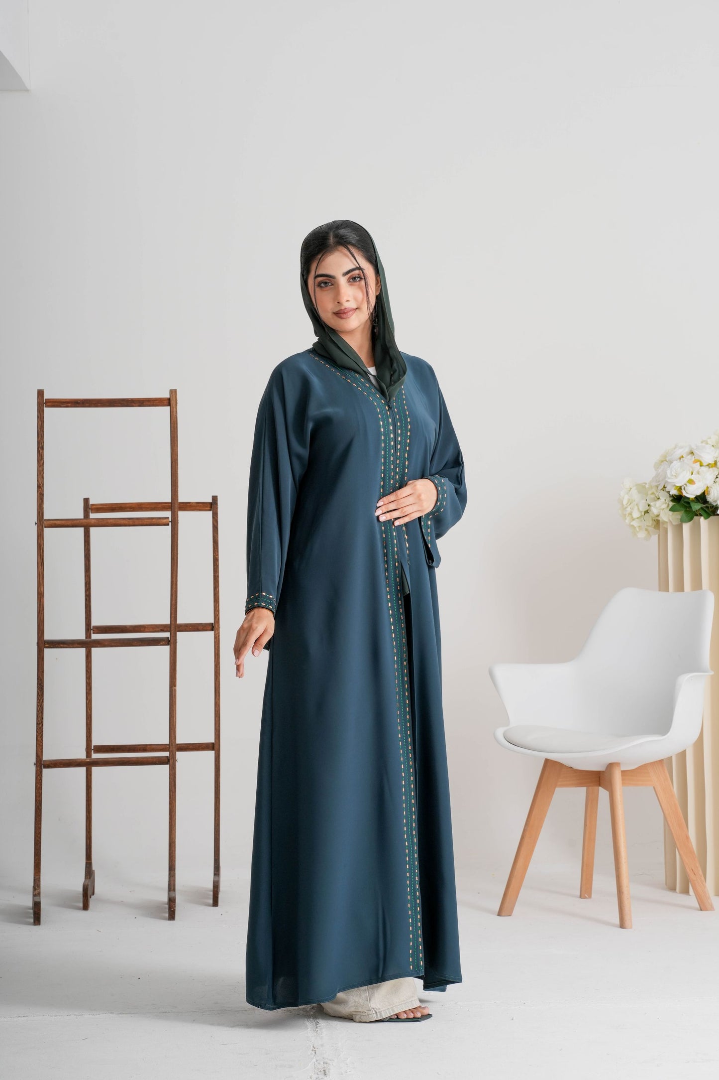 Abaya Amerald green