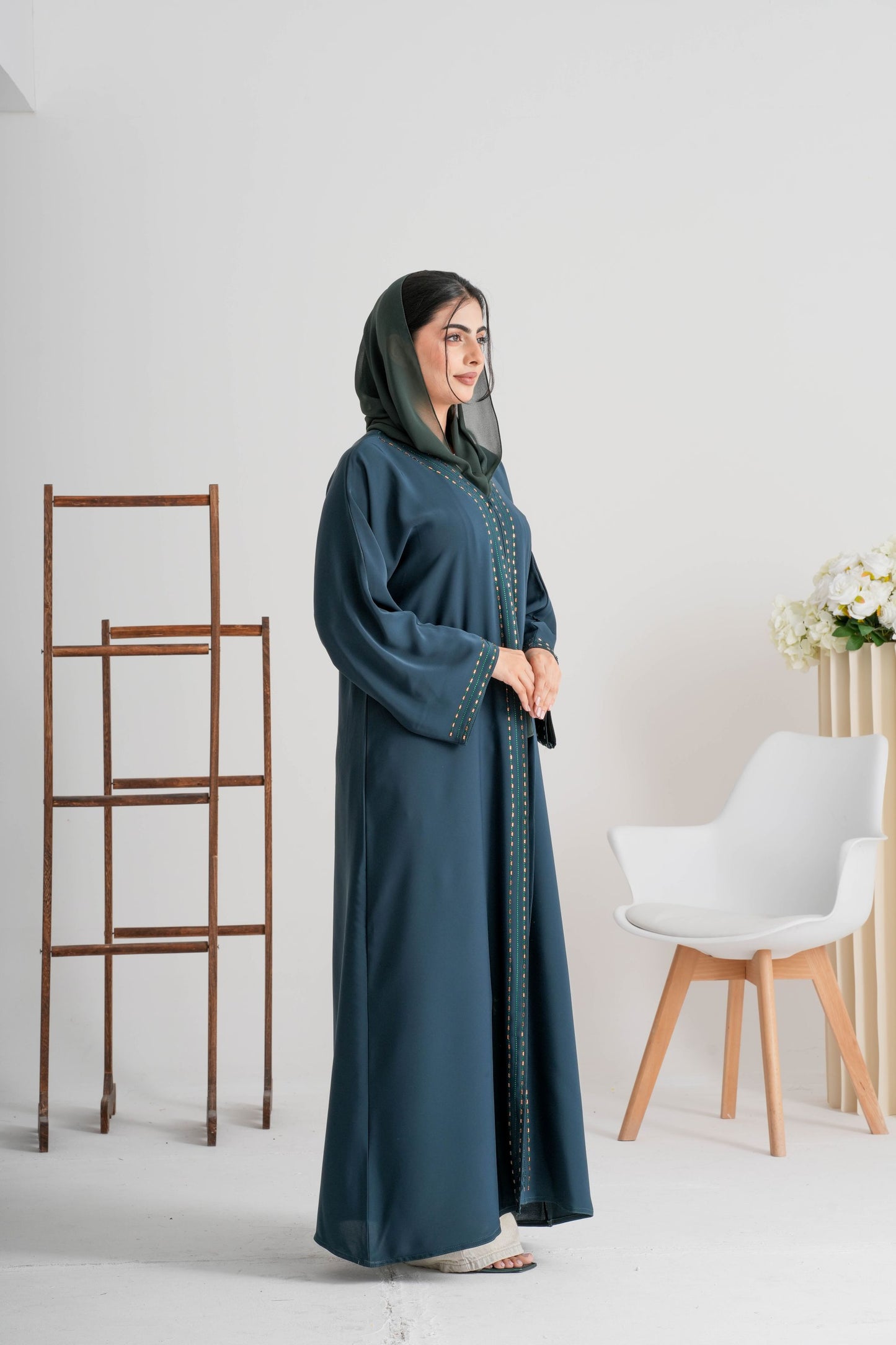 Abaya Amerald green