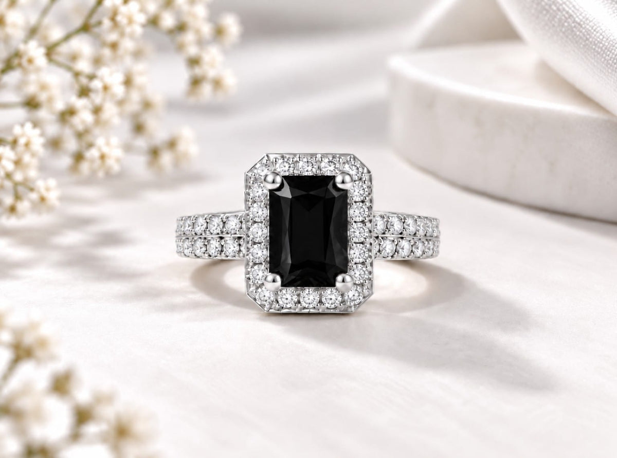 Midnight Halo Ring