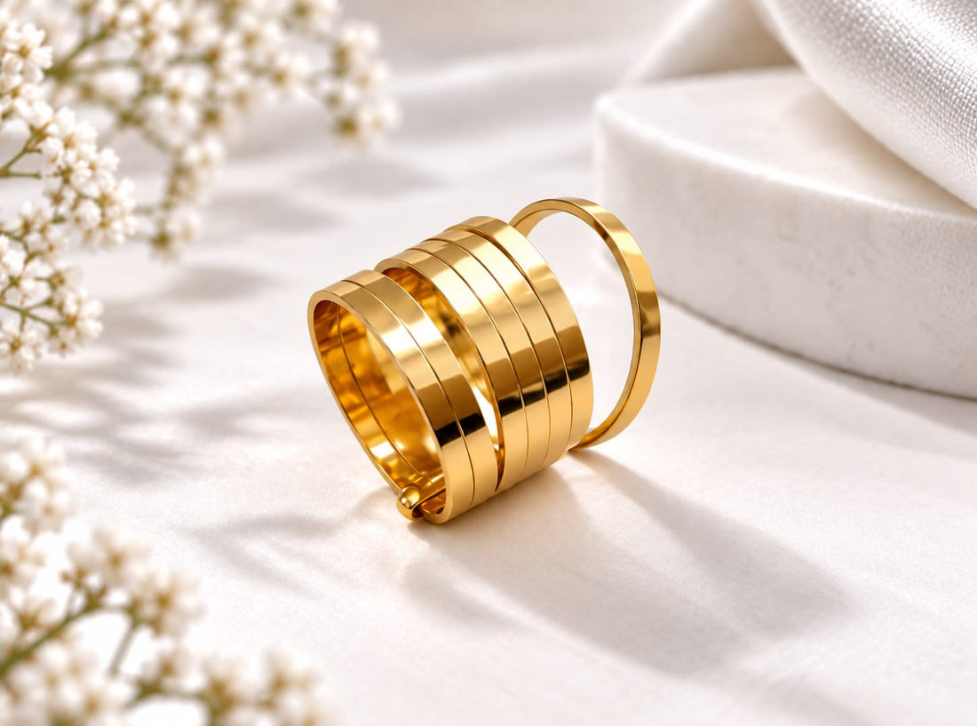 Golden Layers Ring