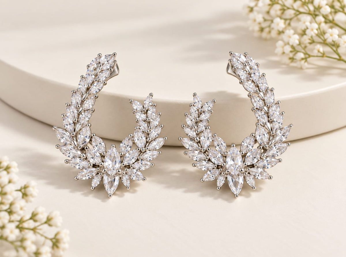 Silver Petel Earring