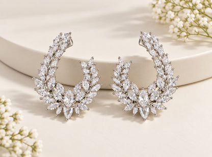 Silver Petel Earring